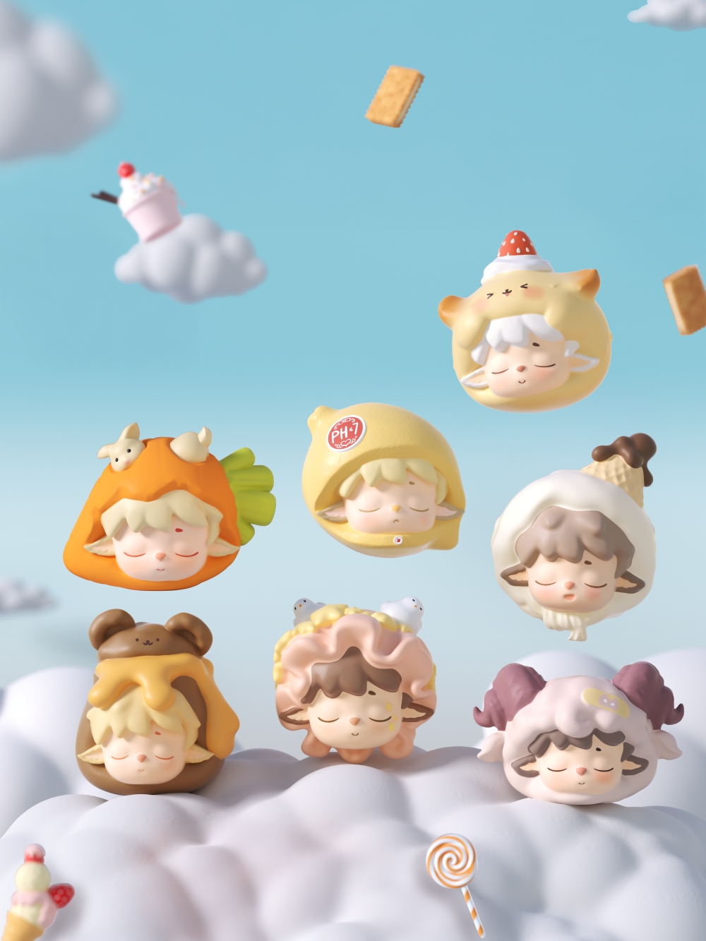 MIMI Squishy Toy 미미 리틀 월드 스위트 컨퀘스트 스퀴시 토이(낱개)6개 구매시 풀박스 배송