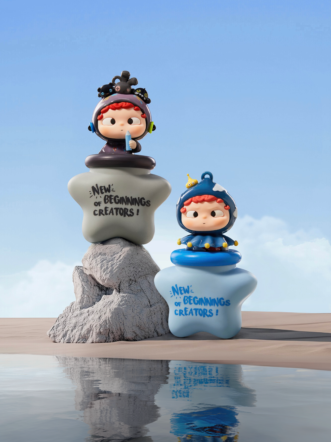 OZAI-뉴 비기닝 오브 크리에이터스 무드등 키체인